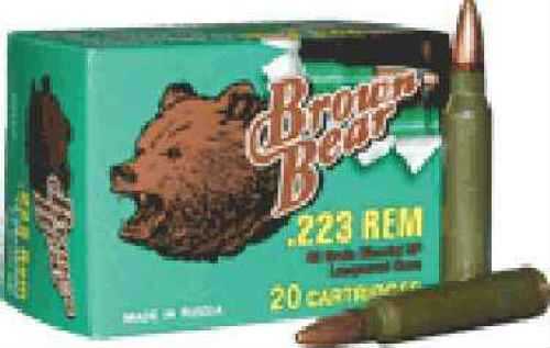 223 Rem 55 Grain Full Metal Jacket 20 Rounds BEAR Ammunition 223 Remington